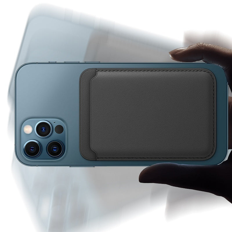 OMNEX Magnetic Leather Wallet Case – Slim & Secure