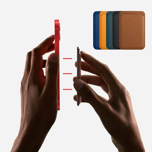 OMNEX Magnetic Leather Wallet Case – Slim & Secure