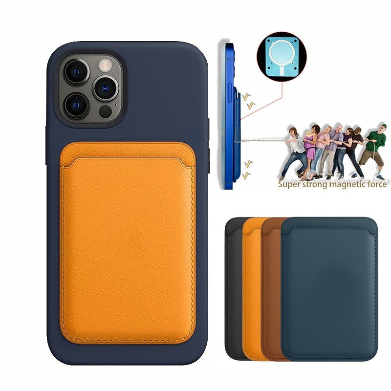 OMNEX Magnetic Leather Wallet Case – Slim & Secure